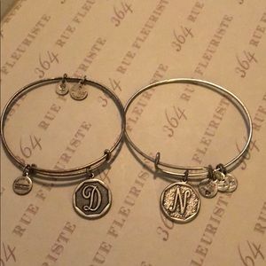 Letter “D” and letter “N” Alex and ani bracelets